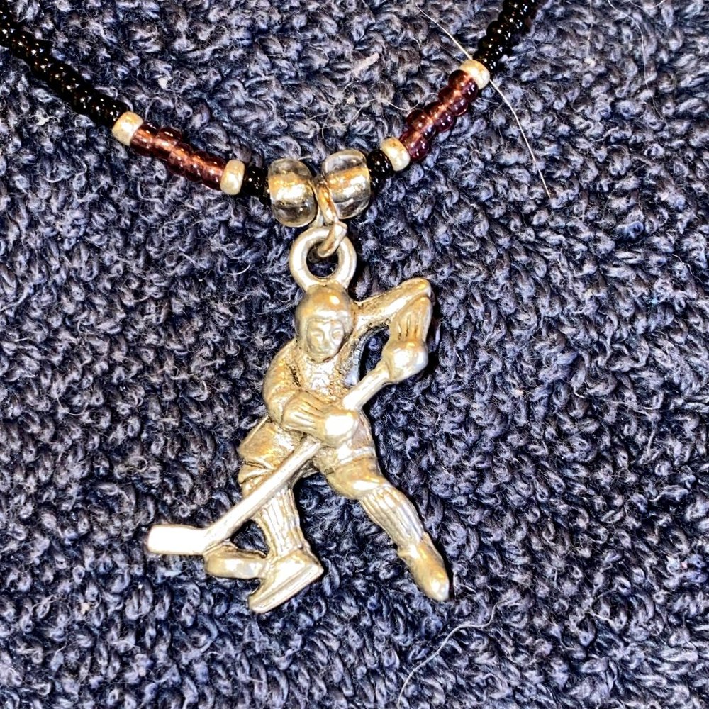 Hockey Player Necklace